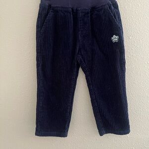Cozy Navy Kids Corduroy Pants
